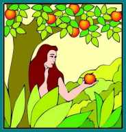 Eve takes fruit